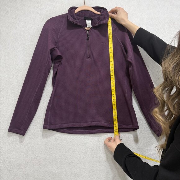 Patagonia R1 Fleece Pullover Womens Medium Purple Quarter Zip Base Layer Top - Picture 6 of 10